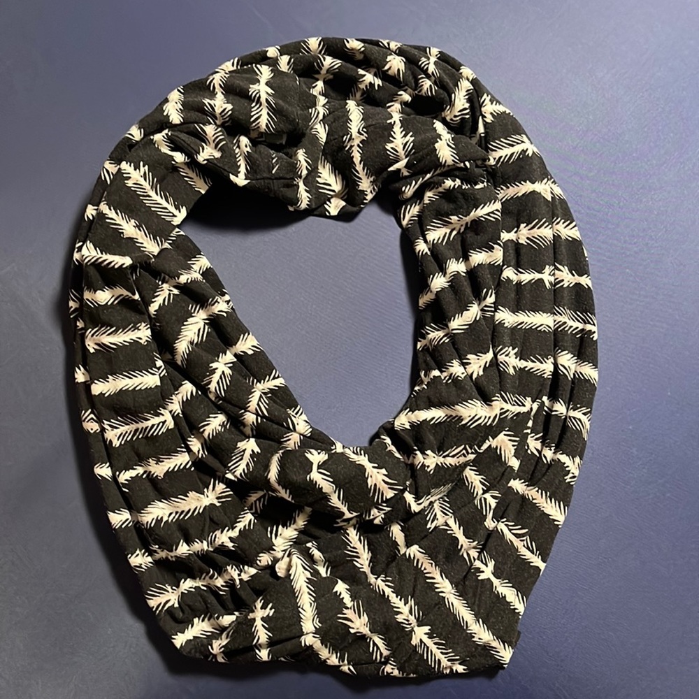 Eames Feathered Stripe Infinity Scarf